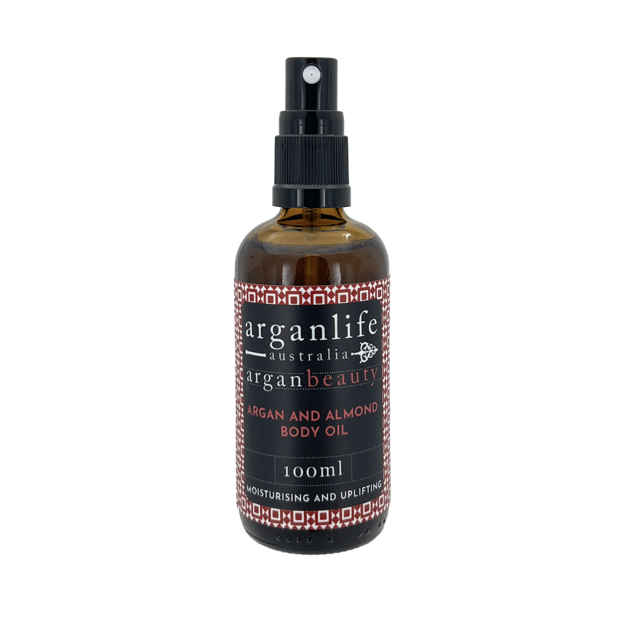 100ml bottle of argan and almond body oil
