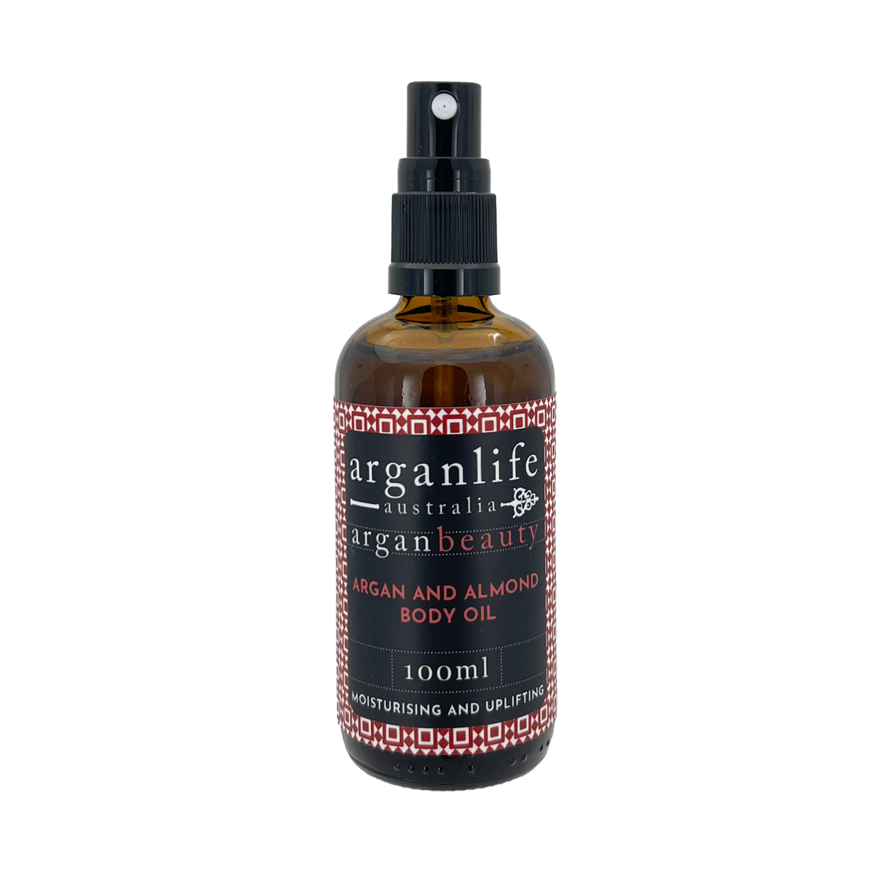 100ml bottle of argan and almond body oil